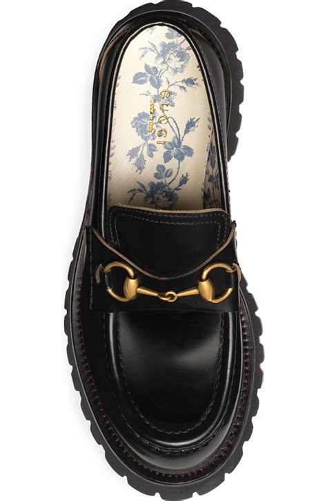 gucci loafer platform|gucci harald horsebit platform loafer.